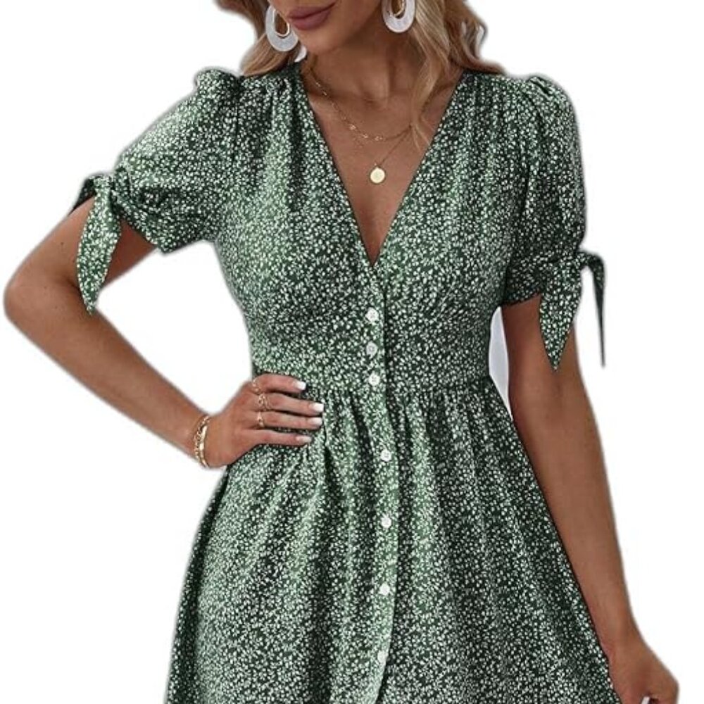 SHEIN XL Floral Print Dress
